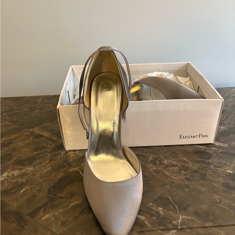 ElegantPark Women's Silver Heels